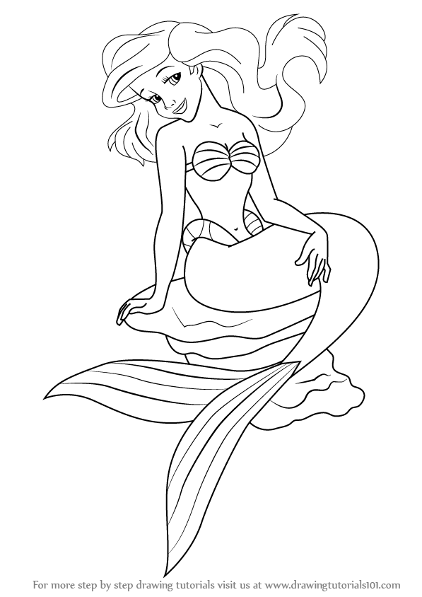 mermaids to draw learn how to draw a mermaid sitting on a rock mermaids mermaids draw to 
