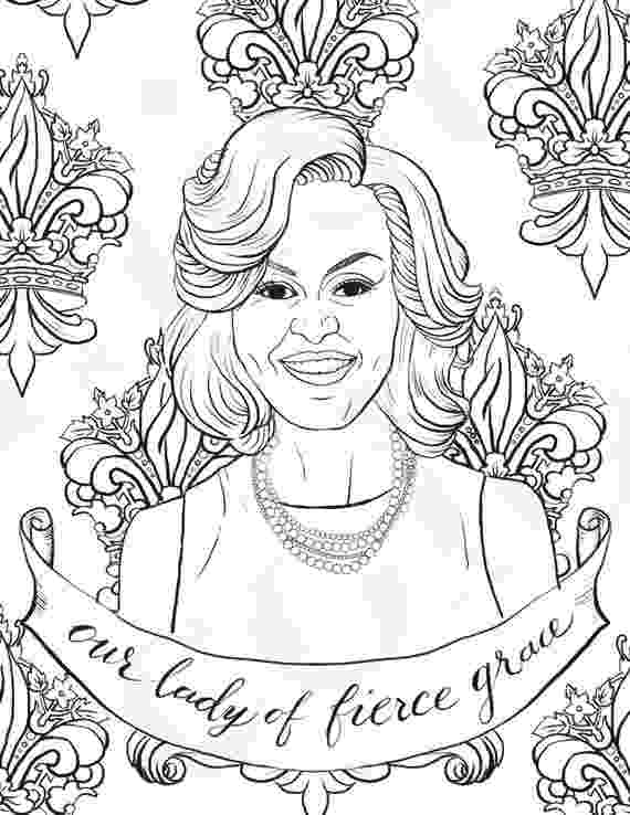 michelle obama coloring pages michelle obama coloring page free printable coloring pages michelle pages coloring obama 