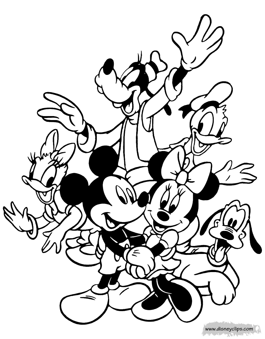 mickey and friends coloring pages colour me beautiful mickey friends colouring pages and mickey coloring friends pages 