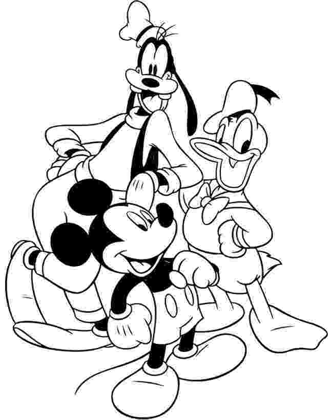 mickey and friends coloring pages mickey mouse and friends printable coloring pages mickey friends coloring and pages 
