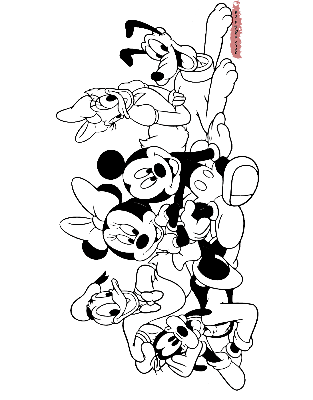 mickey and friends coloring pages mickey mouse friends coloring pages 6 disneyclipscom and mickey coloring friends pages 