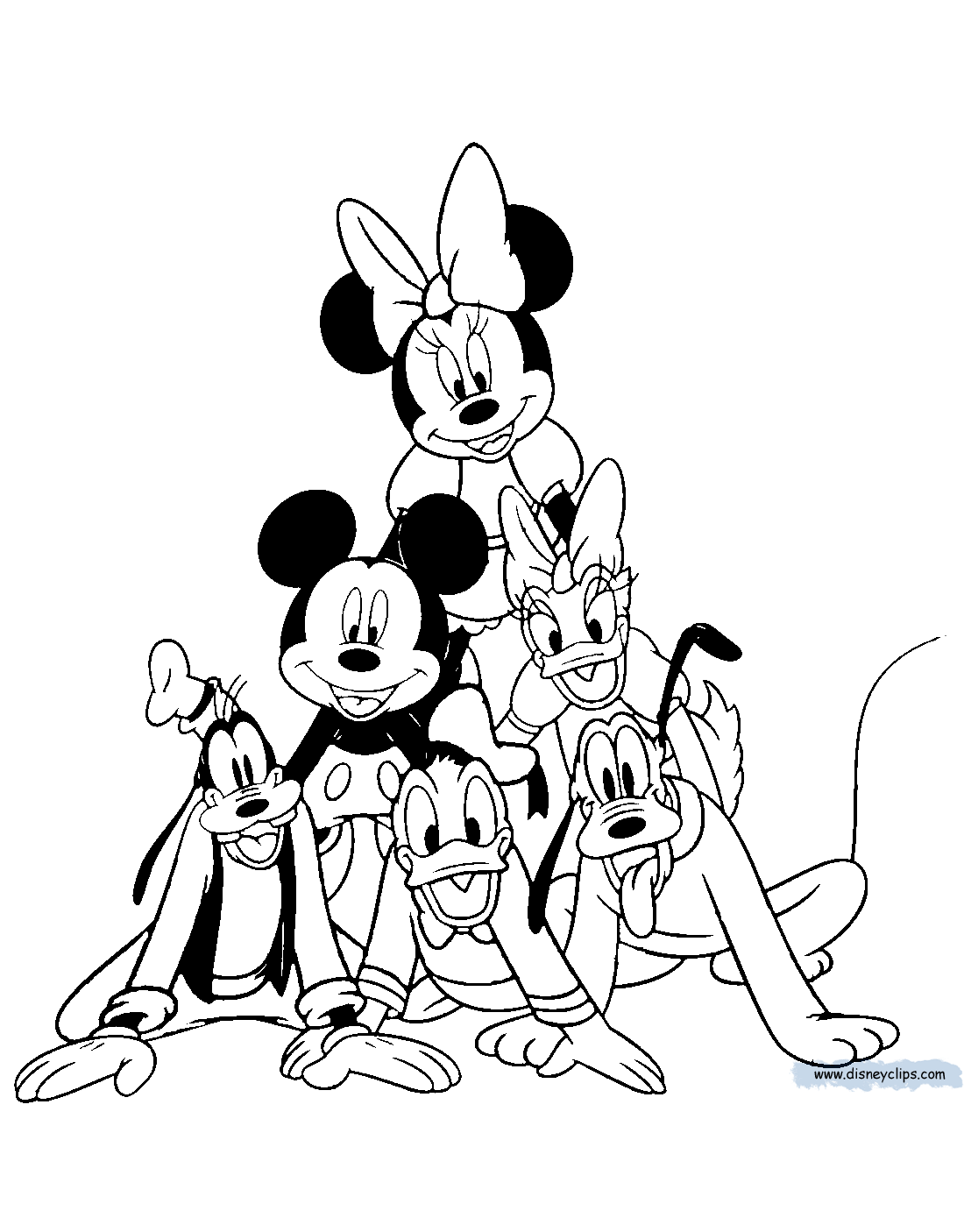mickey and friends coloring pages mickey mouse friends coloring pages 6 disneyclipscom mickey pages and coloring friends 