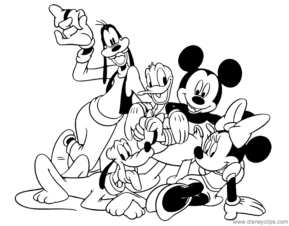 mickey and friends coloring pages mickey mouse friends printable coloring pages 2 disney pages coloring mickey and friends 