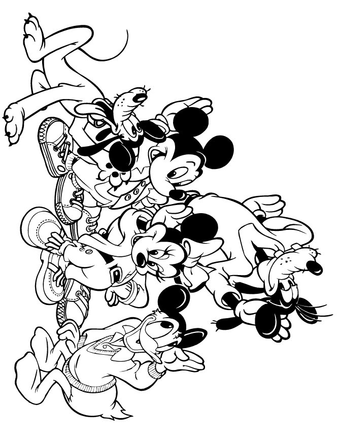 mickey and friends coloring pages mickey mouse friends printable coloring pages 3 disney and friends mickey pages coloring 