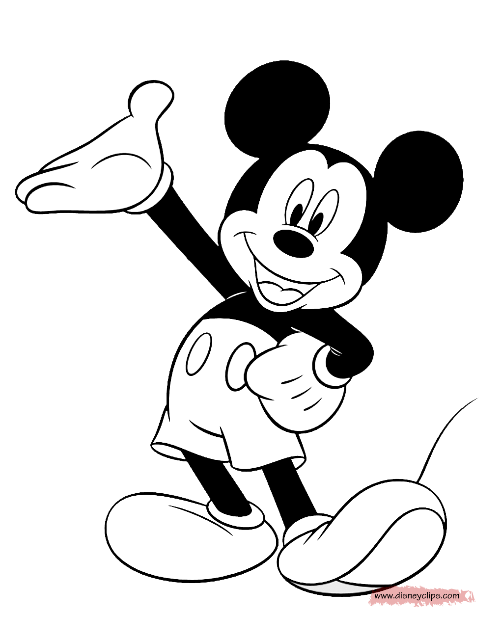 mickey coloring pictures mickey mouse free printable coloring pages coloring mickey pictures 