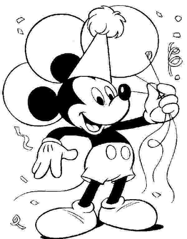 mickey mouse birthday coloring pages happy birthday mickey coloring page h m coloring pages pages mouse mickey birthday coloring 