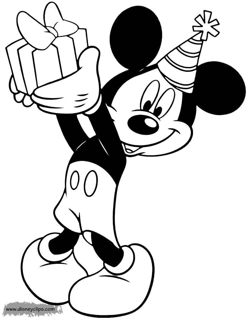 mickey mouse birthday coloring pages mickey mouse party coloring page perfect for the craft coloring pages birthday mouse mickey 