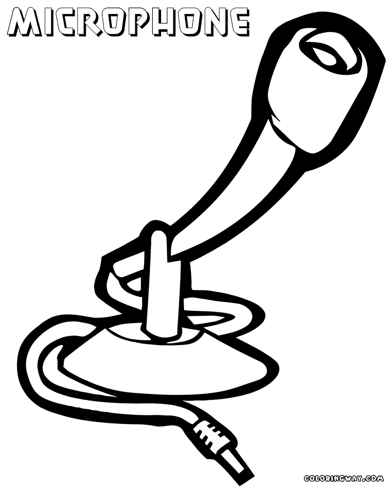microphone coloring pages microphone coloring pages coloring pages to download and coloring microphone pages 