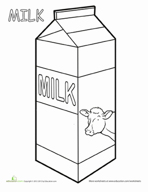 milk coloring pages hickory dickory dock worksheet educationcom coloring milk pages 