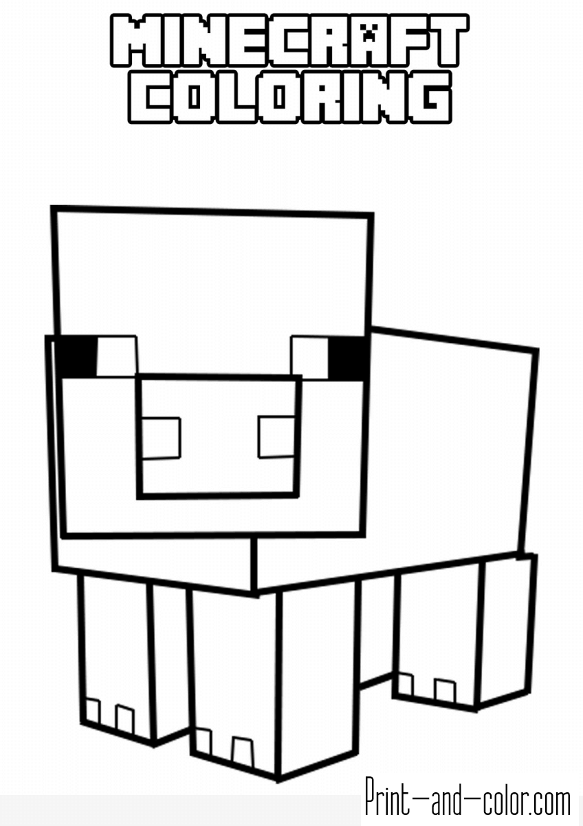 minecraft color pictures minecraft coloring pages print and colorcom pictures color minecraft 