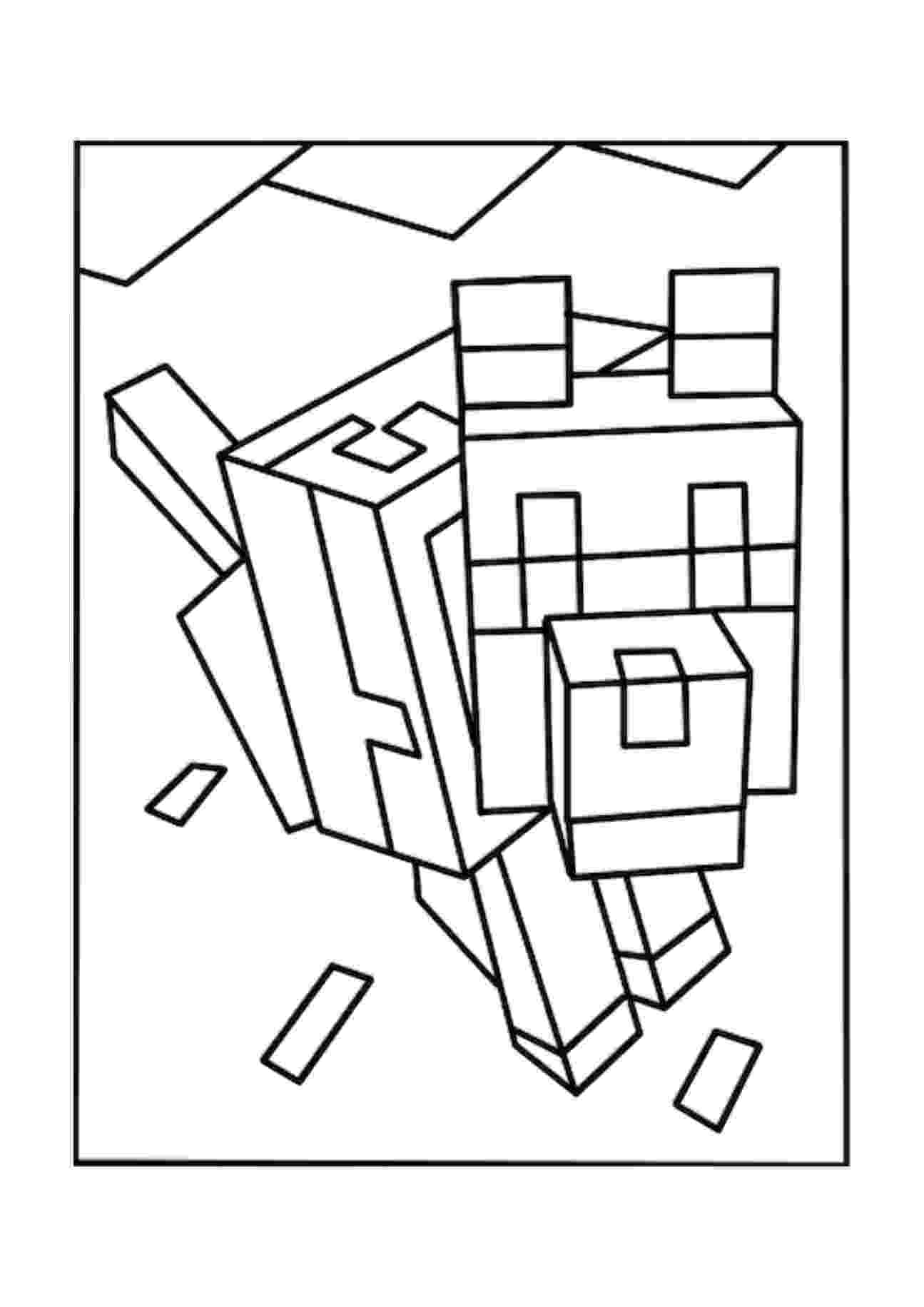 minecraft coloring pages wolf minecraft skeleton drawing at getdrawingscom free for coloring pages minecraft wolf 