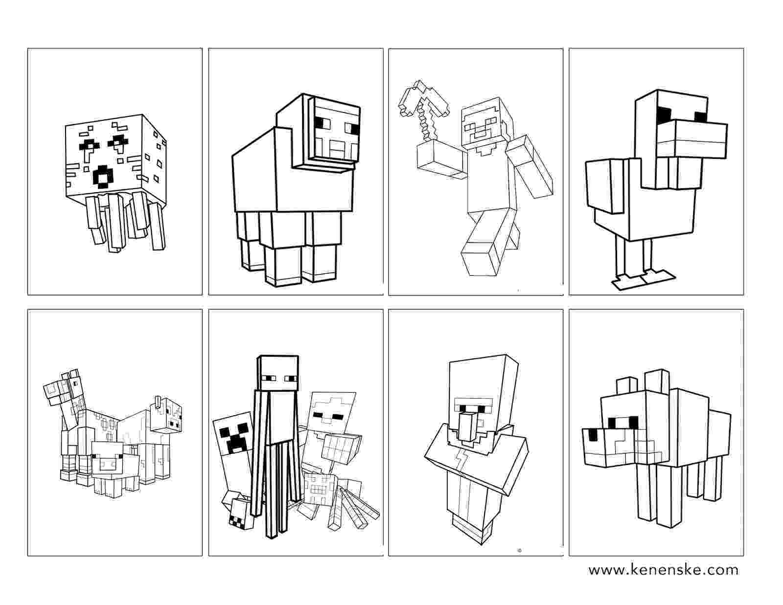 minecraft coloring pictures minecraft coloring pages print and colorcom coloring minecraft pictures 