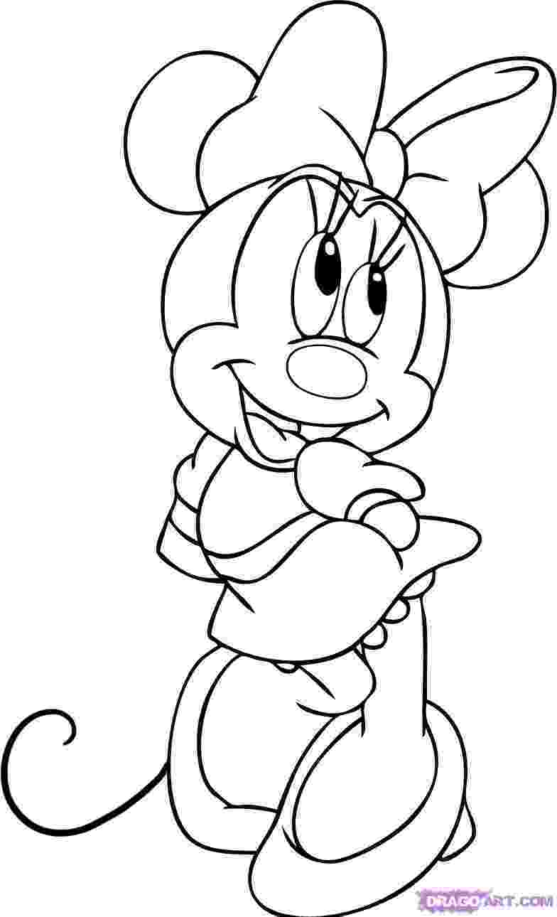 minnie mouse color page disney coloring page minnie mouse coloring page mouse page color minnie 