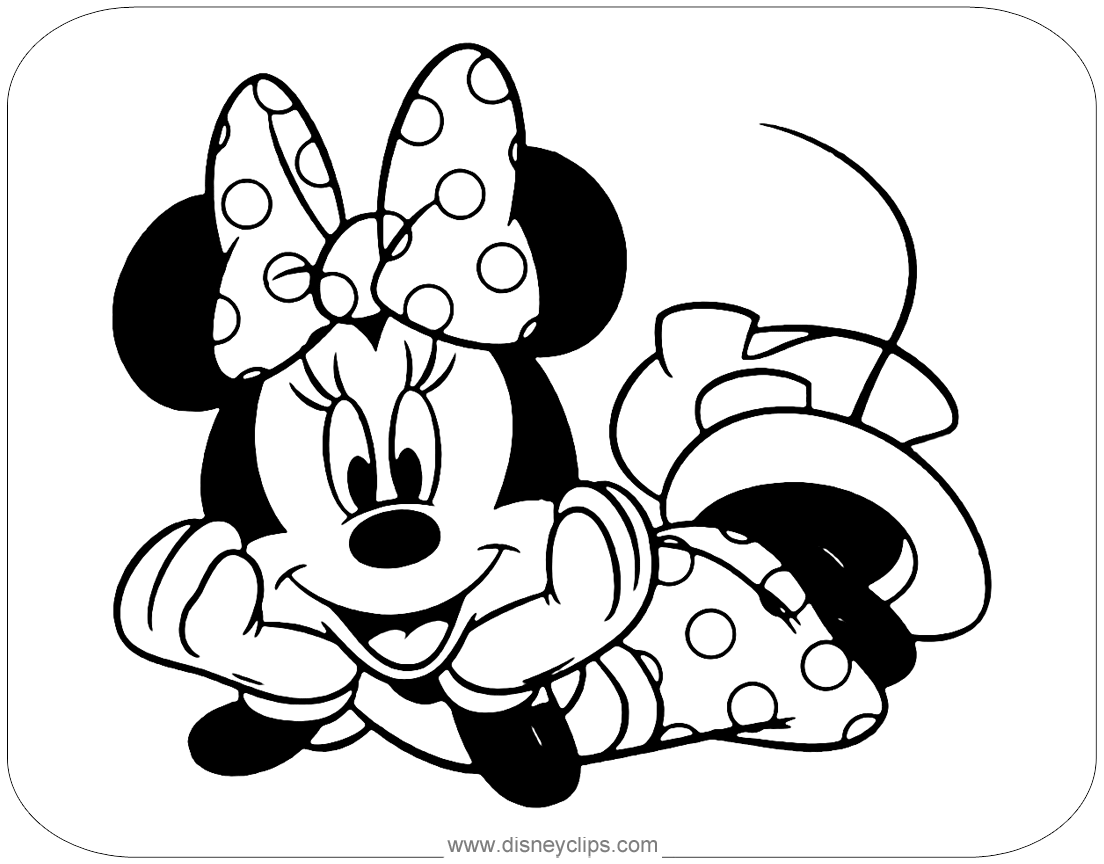 minnie mouse color page minnie mouse coloring pages disney39s world of wonders mouse color minnie page 