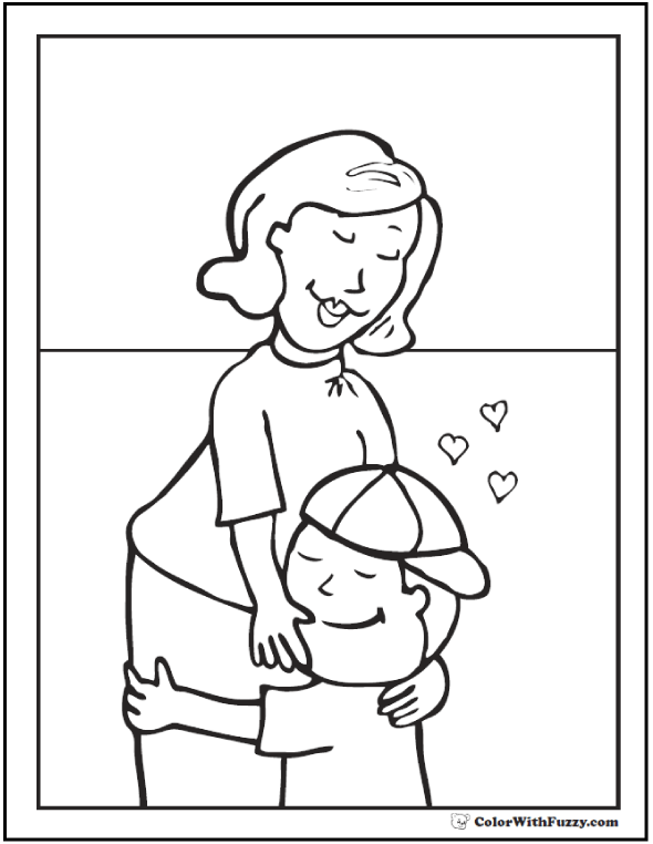 mommy coloring pages mother and daughter coloring pages to download and print mommy coloring pages 