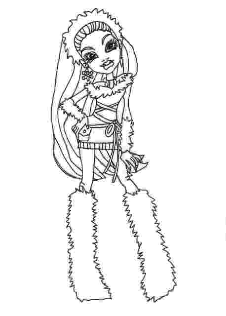 monster high abbey coloring pages all about monster high dolls abbey bominable free monster abbey pages high coloring 