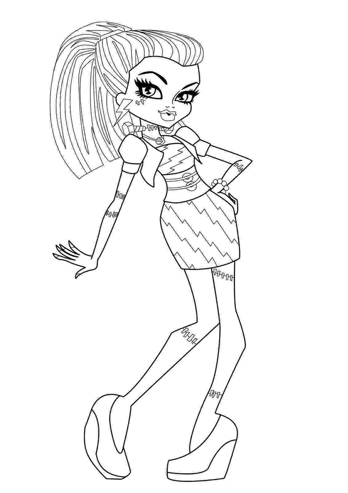 monster high black and white coloring pages girl clawdeen wolf coloring page monster high high monster pages black white and coloring 