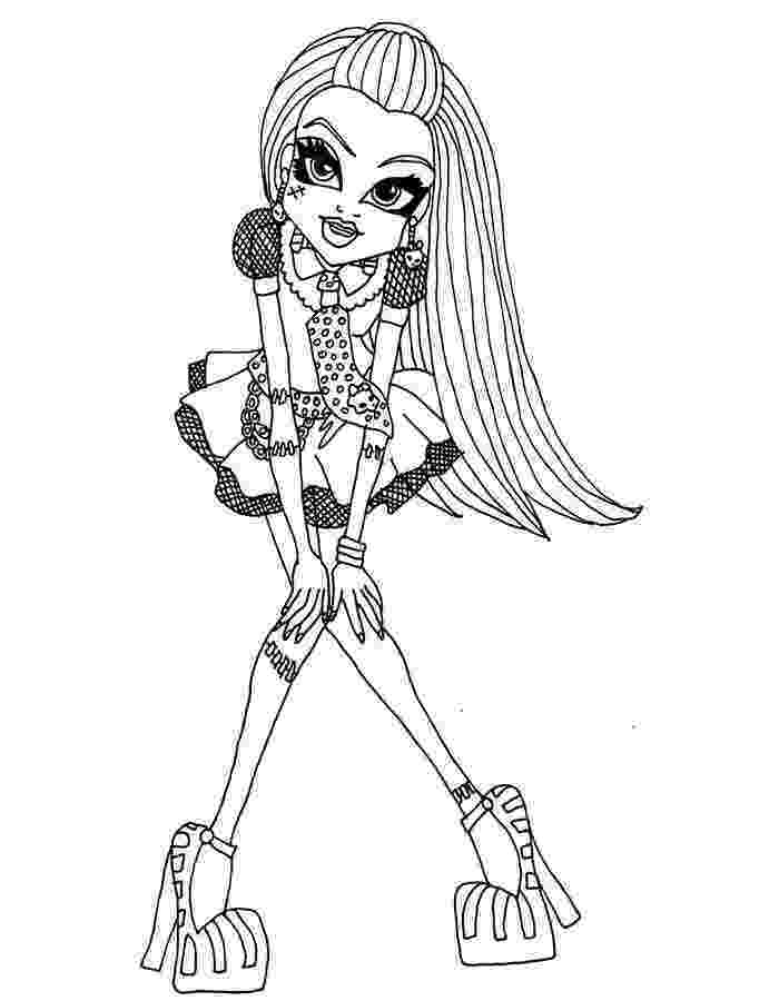 monster high black and white coloring pages monster high coloring pages frankie stein coloring and black monster high white pages 