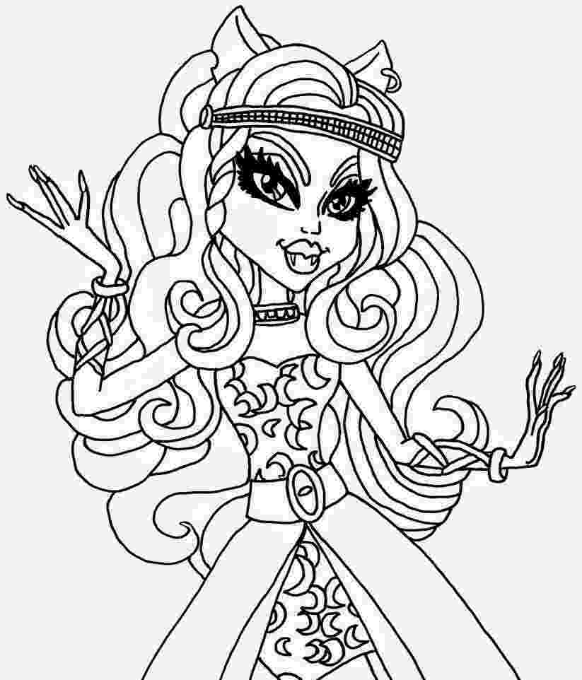 monster high color sheets clawdeen wolf monster high coloring pages sheets color monster high 