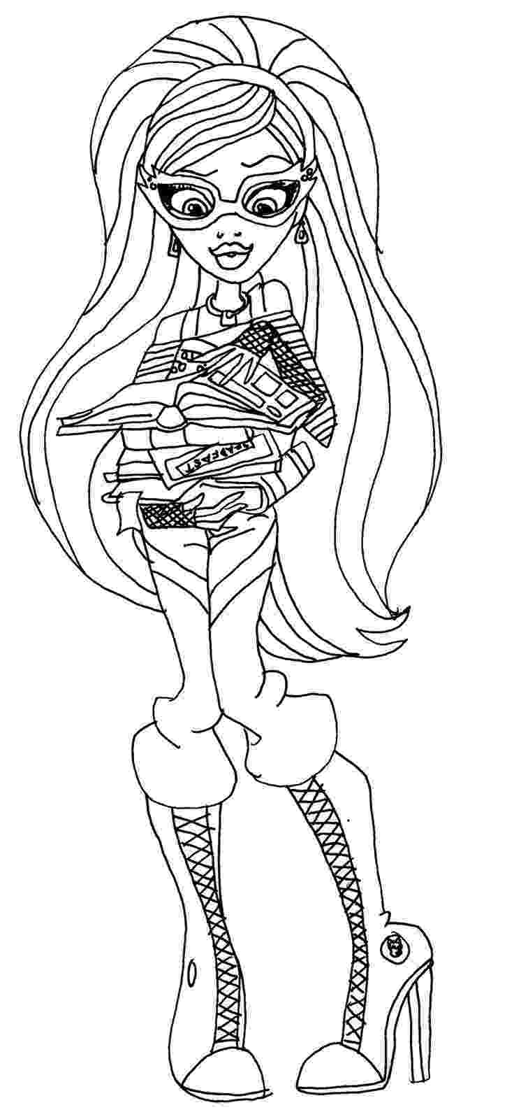 monster high coloring page coloring pages monster high coloring pages free and printable monster high coloring page 