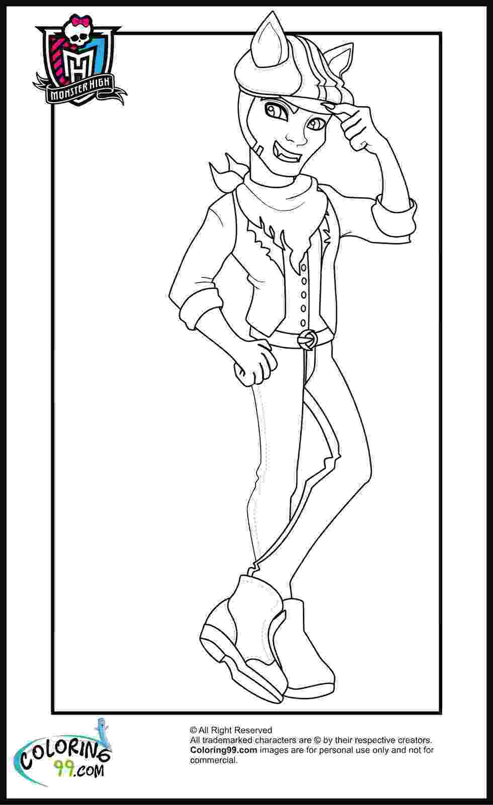 monster high coloring pages for free coloring pages monster high coloring pages free and printable monster free high coloring pages for 