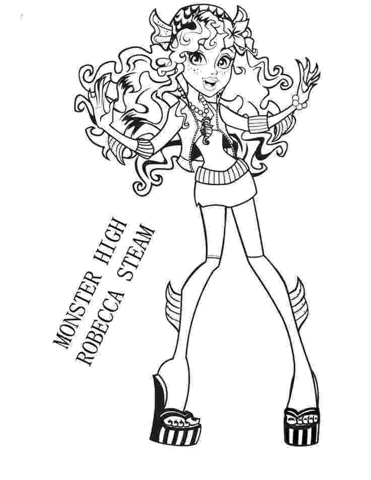monster high coloring pages robecca steam 177 best monster high coloring pages images on pinterest monster coloring steam pages high robecca 