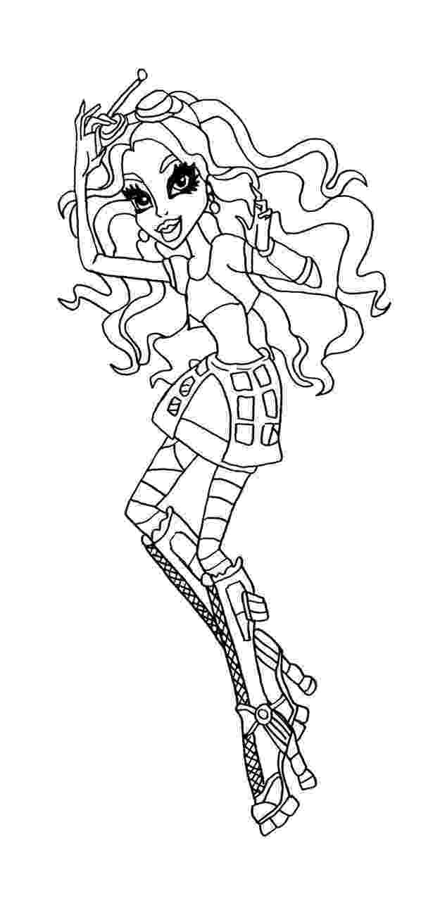 monster high coloring pages robecca steam monster high robecca steam coloring page free printable robecca high steam pages coloring monster 