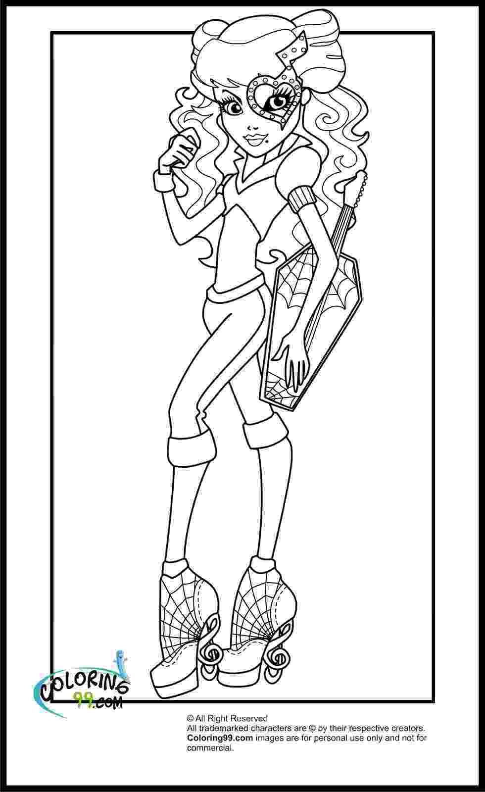 monster high colouring monster high coloring pages team colors high colouring monster 1 1