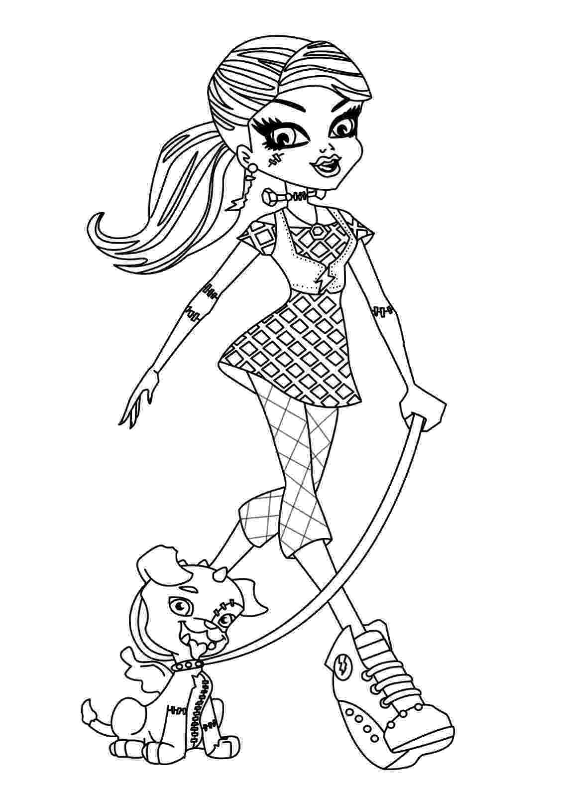 monster high print monster high jinafire long coloring pages free printable high print monster 