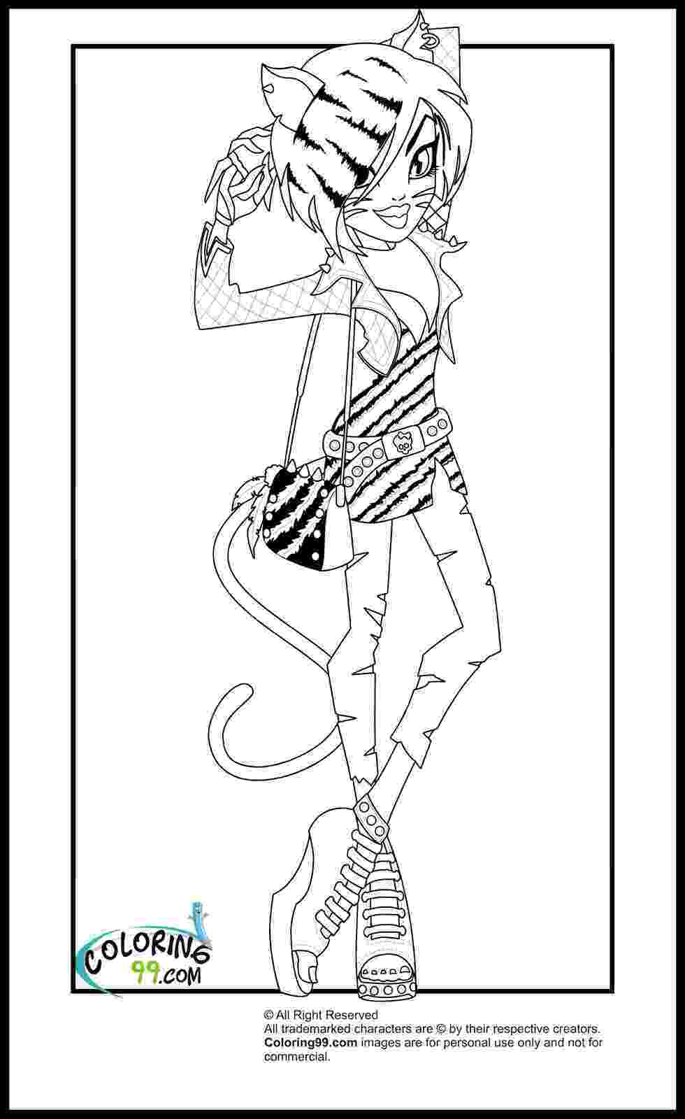 monsters high coloring pages monster high coloring pages team colors pages coloring high monsters 