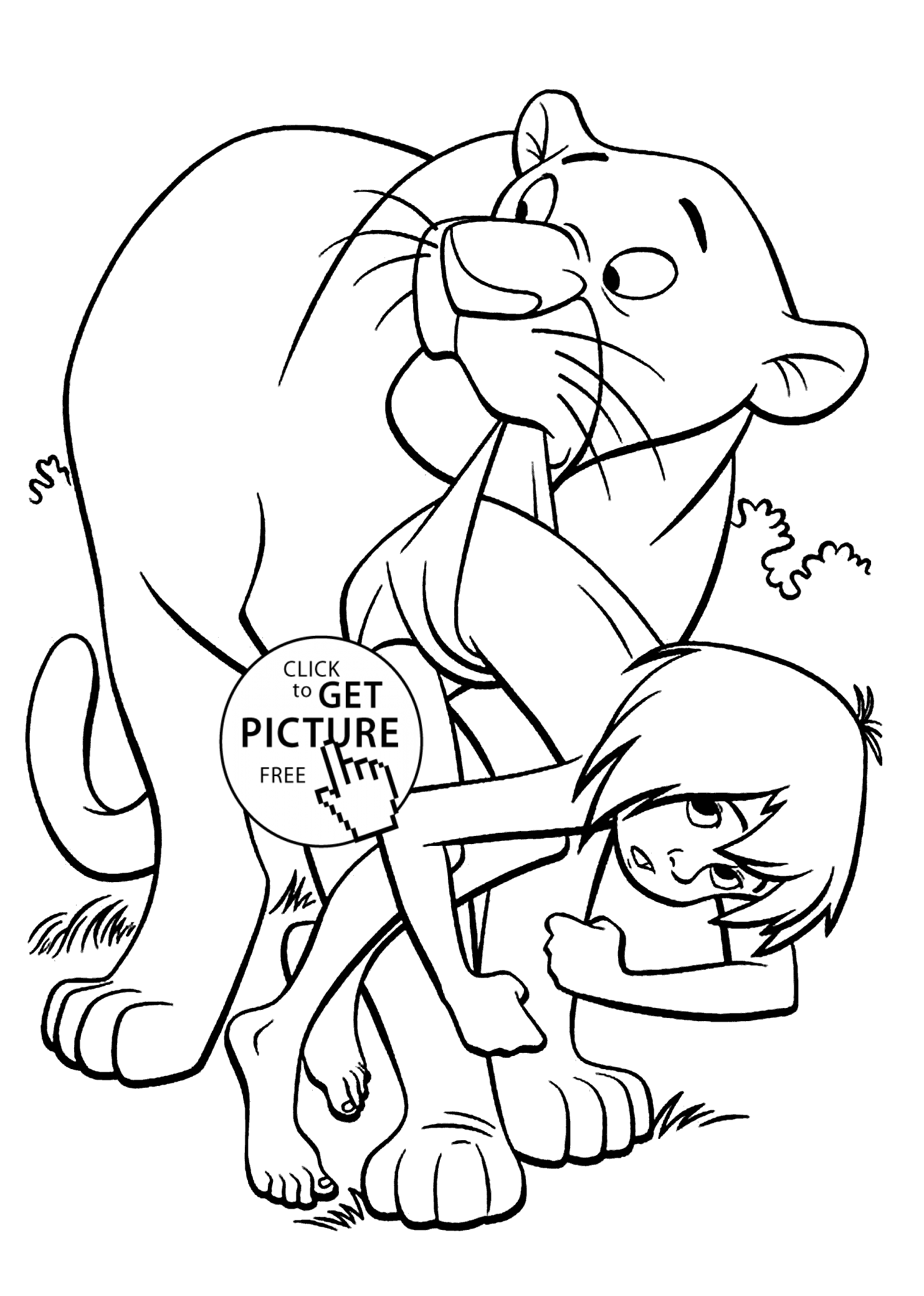 mowgli coloring pages pictures mowgli with friends coloring pages jungle book pages coloring mowgli 