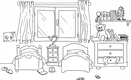my room coloring pages color the room 2 worksheet for kindergarten 1st grade pages room coloring my 