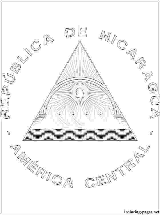 nicaragua flag printable nicaragua coat of arms coloring page coloring pages flag printable nicaragua 