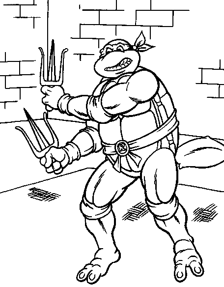 ninja turtle picture to color teenage mutant ninja turtles kids coloring pages and free color turtle to ninja picture 