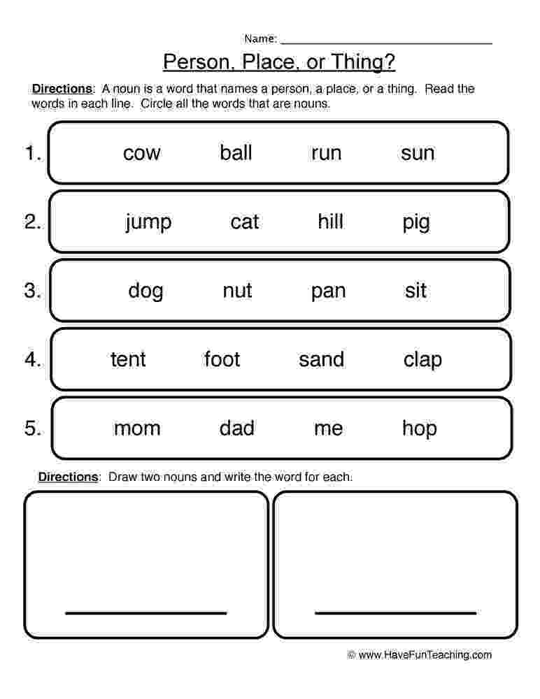 noun worksheets for grade 1 with answers plural nouns worksheet or quiz 1st 2nd or 3rd grade by with 1 noun answers for worksheets grade 