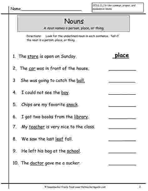noun worksheets for grade 1 with answers possessive noun worksheets super teacher worksheets use worksheets answers 1 grade with noun for 