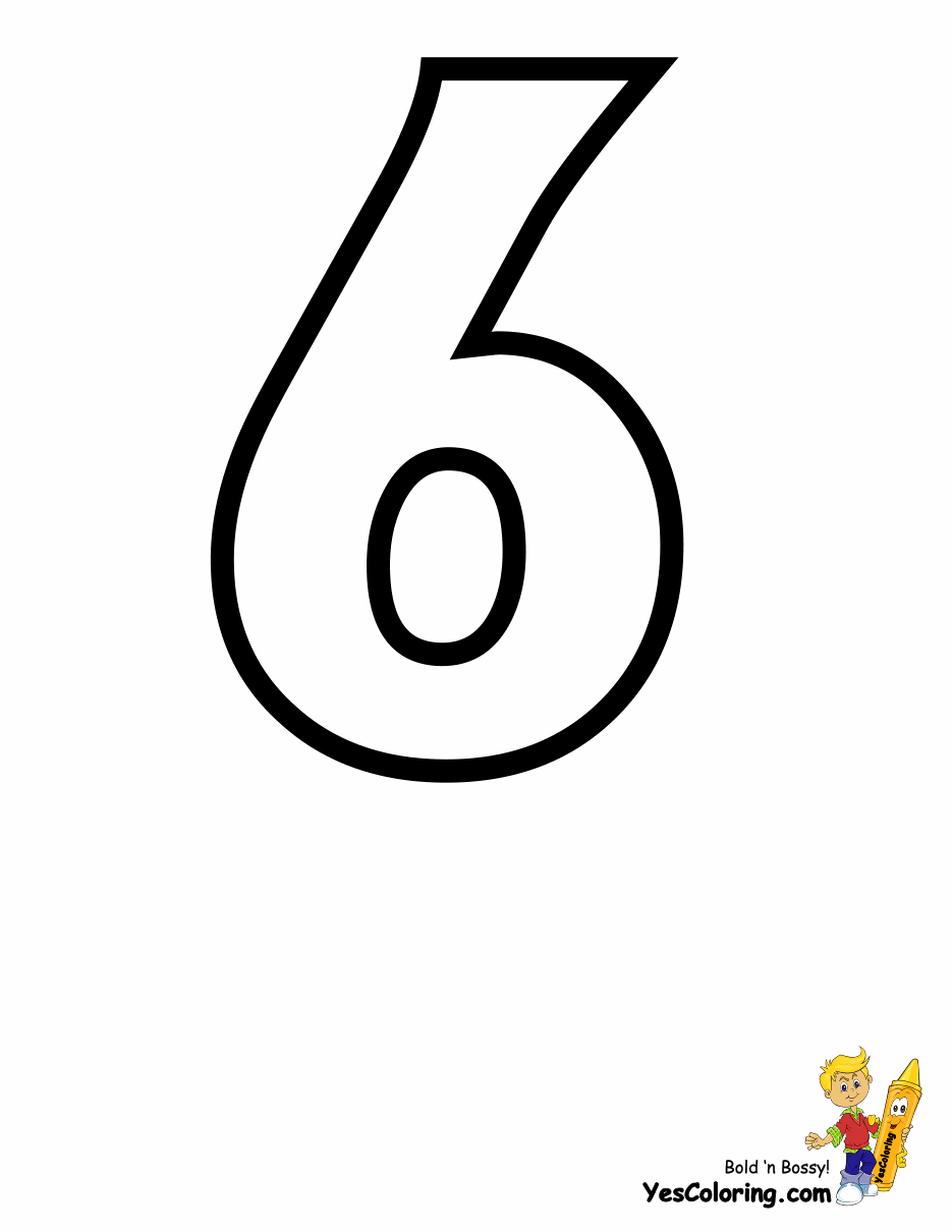 number 6 colouring pages number 6 coloring page getcoloringpagescom 6 colouring pages number 
