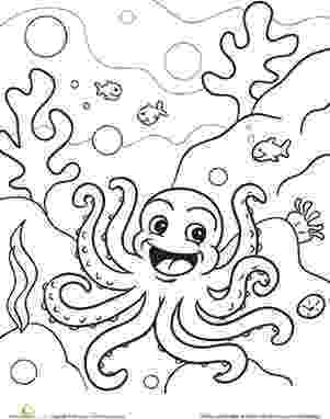 octopus coloring page preschool octopus coloring pages preschool and kindergarten coloring page octopus preschool 