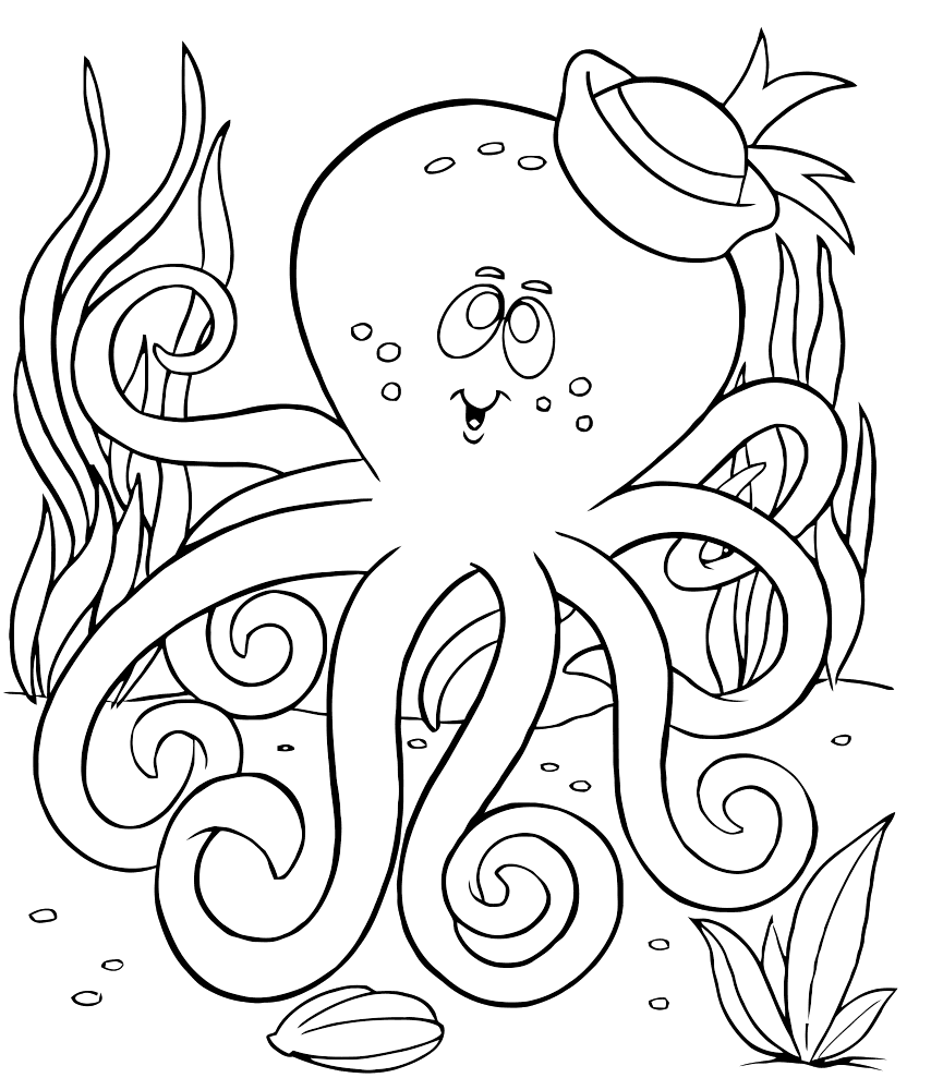 octopus coloring page preschool octopus coloring pages preschool and kindergarten preschool coloring page octopus 