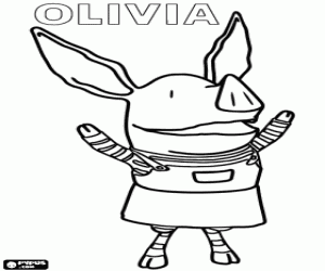olivia the pig coloring pages olivia the pig going on trip coloring page netart the coloring pages pig olivia 