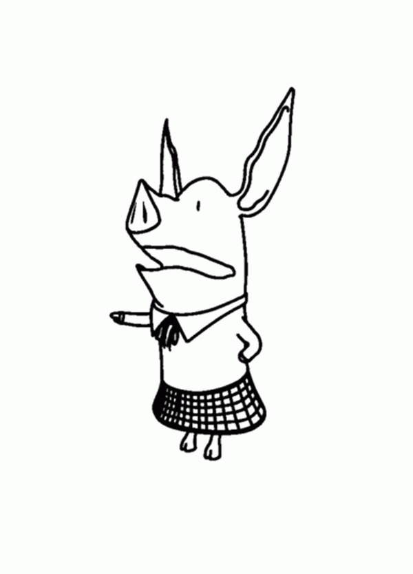 olivia the pig coloring pages olivia the pig holding flower coloring page netart pages olivia the pig coloring 