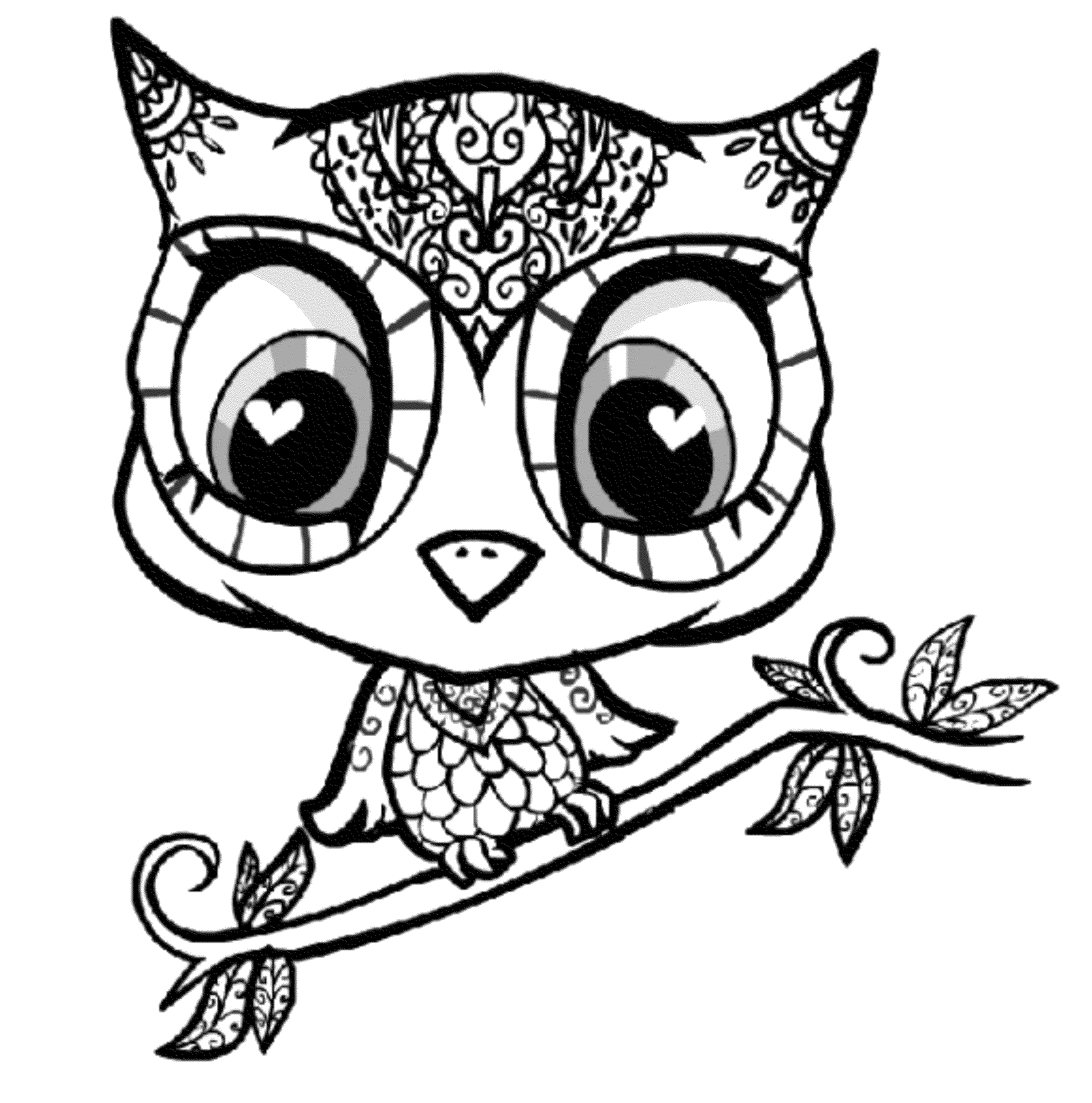 owl color page free owl coloring pages owl page color 
