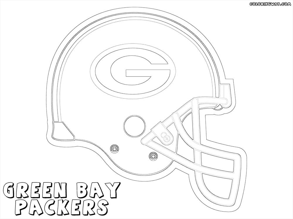 packers coloring pages football helmet green bay packers coloring page kids coloring packers pages 