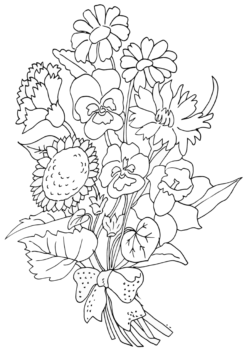 pansy coloring page plants to color page coloring pansy 