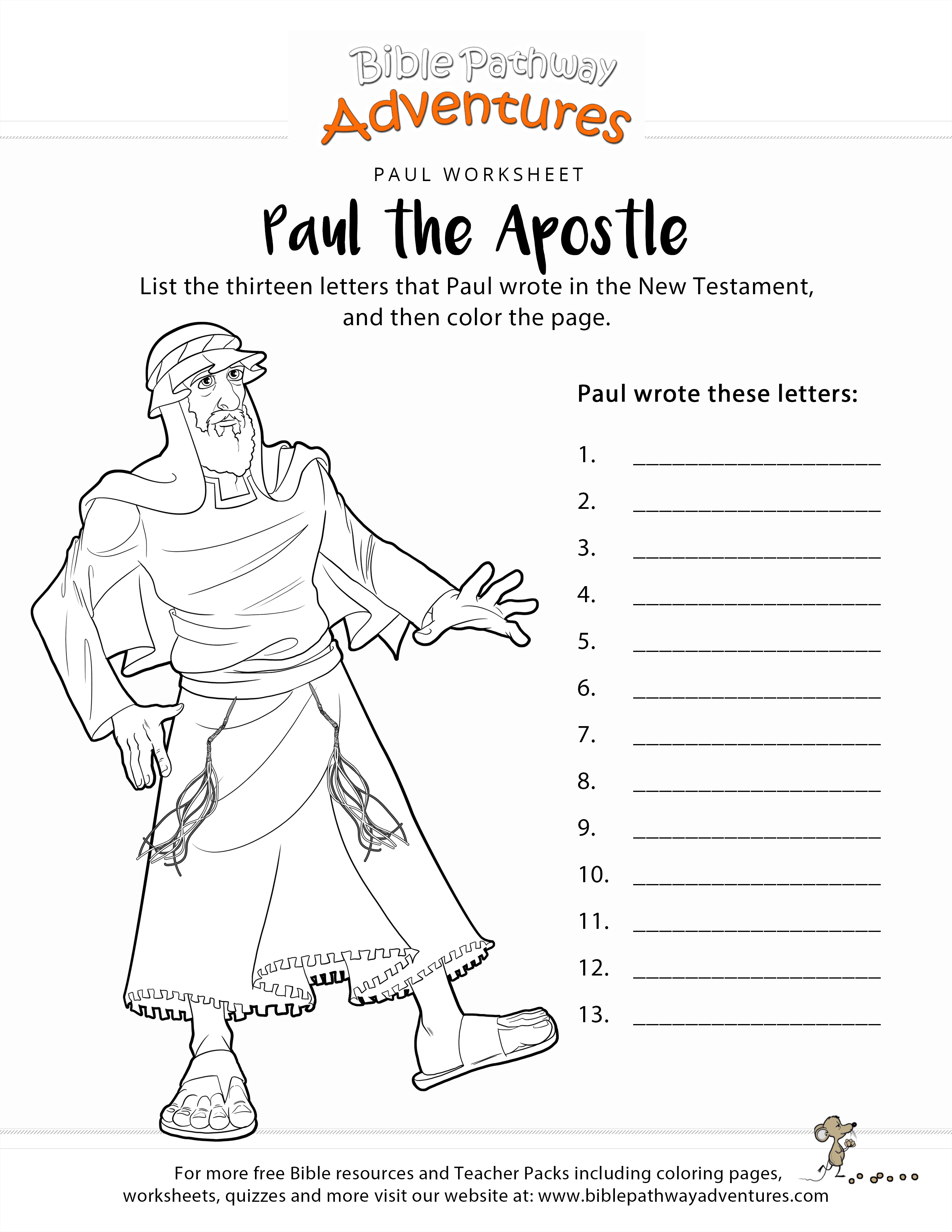 paul coloring pages paul the apostle new testament worksheet free download pages coloring paul 