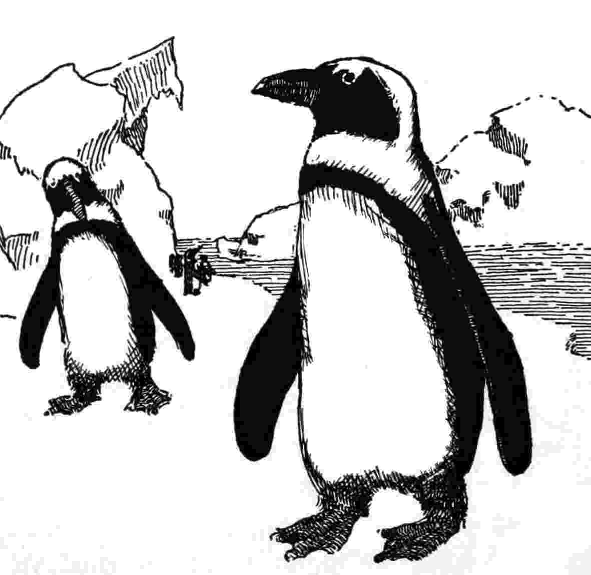 penguin sketch funny penguin clip art sketch penguin 1 1