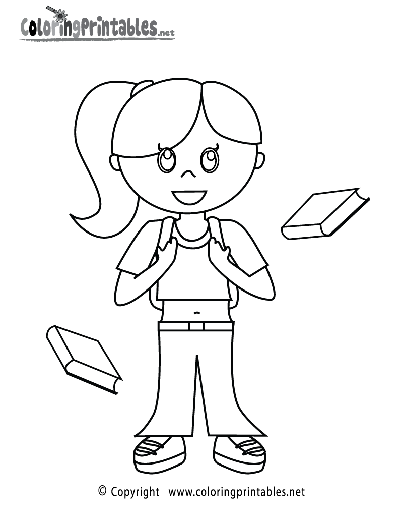 picture of a girl to color happy girl coloring pages download and print for free a of picture girl to color 