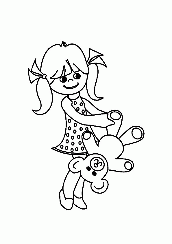 picture of a girl to color school girl coloring page a free girls coloring printable to of a color picture girl 