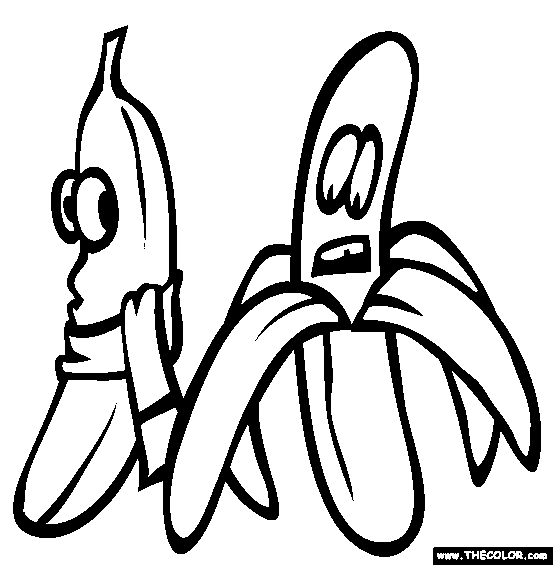 picture of banana for colouring peeled bananas coloring pages fabric painting coloring for picture banana of colouring 