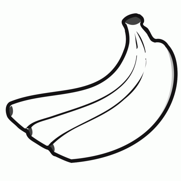picture of banana for colouring two bananas coloring page free printable coloring pages colouring banana for of picture 